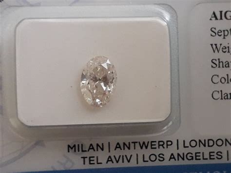 1 Pcs Diamant 1 00 Ct Oval I SI3 Catawiki