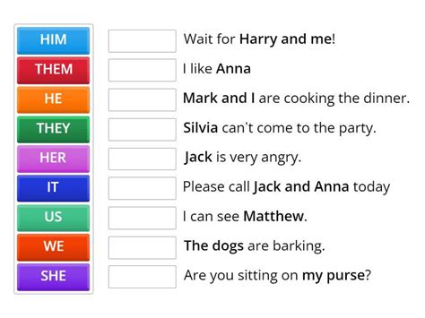 Subject And Object Pronouns Une Las Parejas