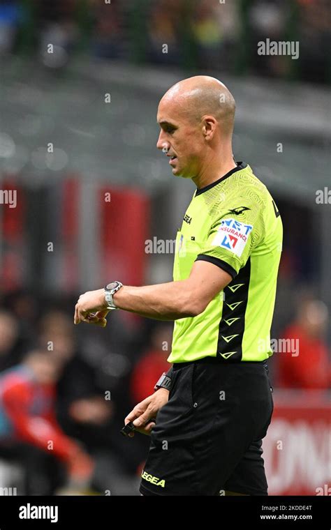 Refere Michael Fabbri During The Italian Serie A Tootball Match Between