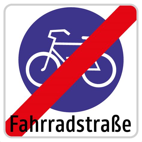 Verkehrszeichen A Fahrradstra E Ende Kommunalbedarf At