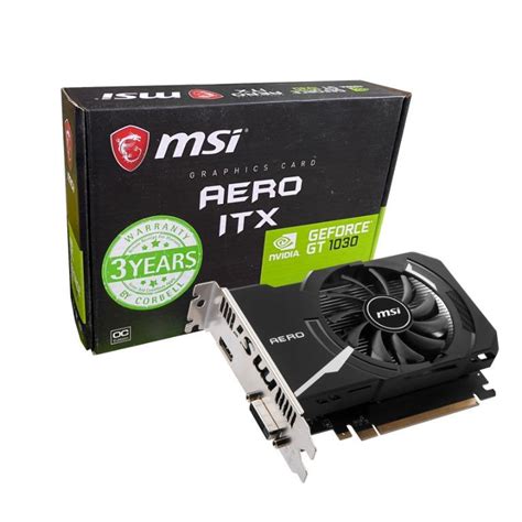 MSI GeForce GT 1030 AERO ITX 2GD4 OC 912 V809 2891 Computers Tech