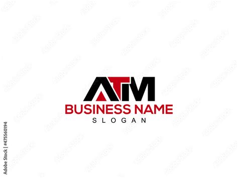 Letter Atm Logo Monogram Emblem Style With Colorful Design For Your