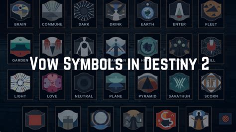 All Vow Symbols In Destiny 2? Explained - Gameinstants