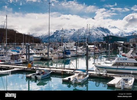 Valdez Harbor, Valdez, Alaska Stock Photo - Alamy