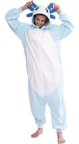 Disfraz Pijama Kigurumi Axolote Ajolote Adultos Unisex Damas Meses