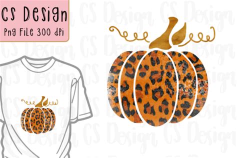 Fall Autumn Pumpkin Leopard Sublimation Graphic By Csdesign · Creative