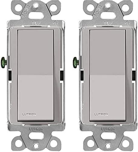 Lutron Claro On Off Switch Single Pole Ca Ps Gr Gray Pack