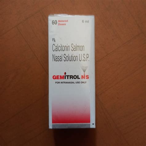 6 Ml Gemitrol Ns Calcitonin Salmon Nasal Solution Usp 60 Metered Doses