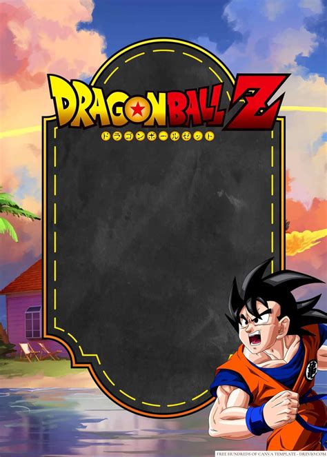 Get 14 Dragon Ball Z Canva Birthday Invitation Templates Ready To