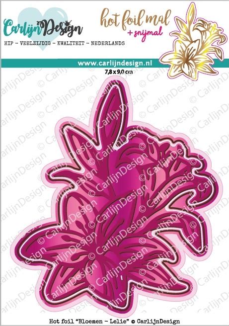 Hot Foil Plate Lily CDHF Craftlines B V