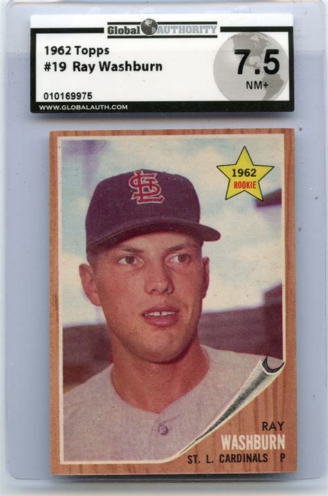 Topps Baseball Ray Washburn St Louis Cardinals Gai