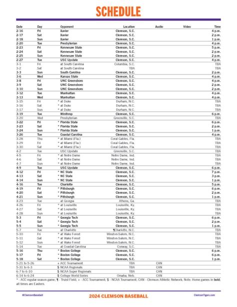 Clemson Baseball Schedule And Tickets Delora Siouxie