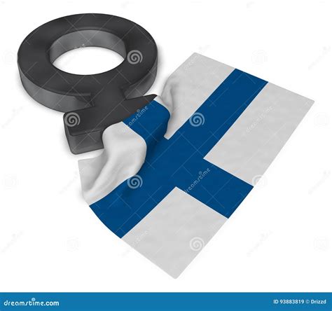 Female Symbol And Flag Of Finland Stock Illustration Illustration Of Feminine Sexual 93883819