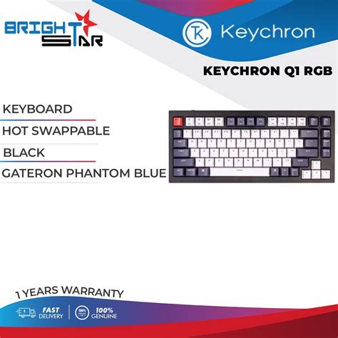 Keychron Q Qmk Custom Rgb Hot Swappable Mechanical Keyboard With Barebone Version Option