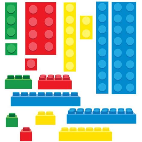 Lego Inspired Building Blocks Clip Art On 1 Big Clipartix