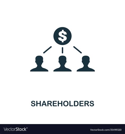 Shareholders Icon Premium Style Design From Vector Image