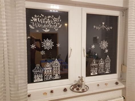 DIY Fensterdeko Mit Kreidemarkern Arianebrand