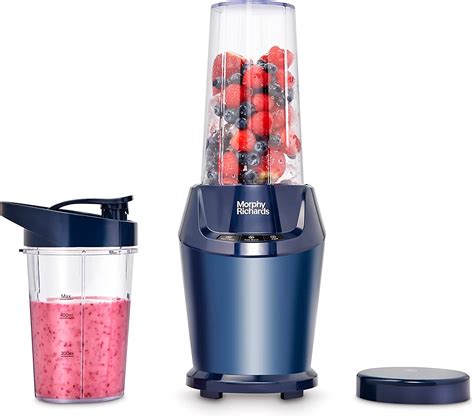 Morphy Richards Compact Personal Blender, 2 x Cups with Lids, Smoothie ...
