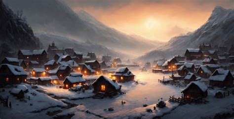 Snowy Village By Filfantaisies On Deviantart