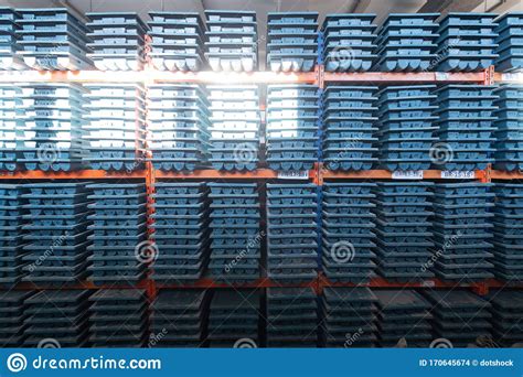 Gold Rock Core Drill Samples Storage Stock Photo Image Of