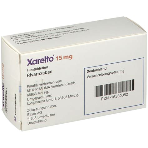 Xarelto Mg St Mit Dem E Rezept Kaufen Shop Apotheke