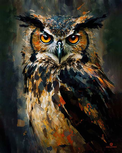 Great Horned Owl Poster - Joe Latimer | A Creative Digital Media Artist ...