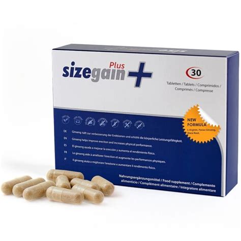 Cosmetics Sizegain Plus Pastillas Para Alargar El Pene Tu