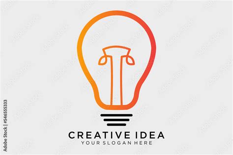 Light Bulb Logo Light Bulb Icon Creative Logo Creative Ideas Concept