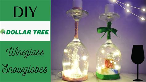 Diy Wineglass Snow Globes Vlogmas Day 5 Youtube