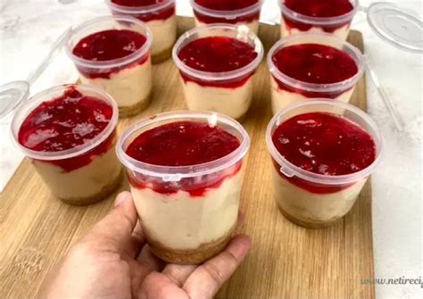 Resep Puding Cheesecake Strawberry Ala Rumahan Oleh Resep Neti Cookpad