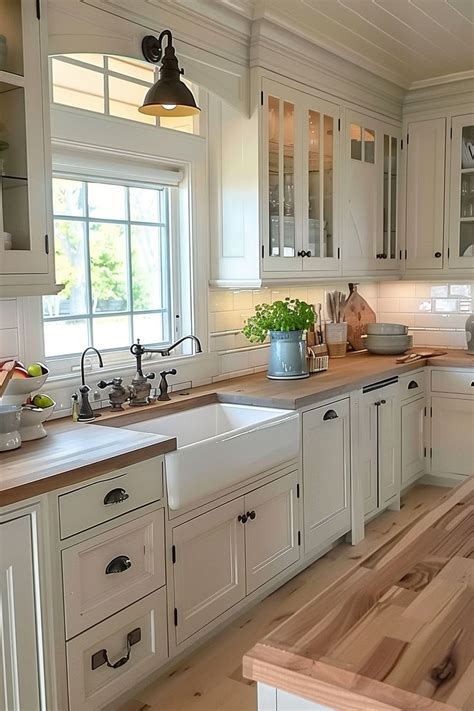 Choose The Perfect Color For Your Farmhouse Kitchen Cabinets Quiet