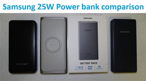 Samsung 25W Super Fast Charging 10000 Mah PD PPS Power Bank Vs Samsung