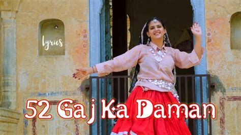 Bawan Gaj Ka Daman Lyrics Renuka Panwar Haryanvi Song