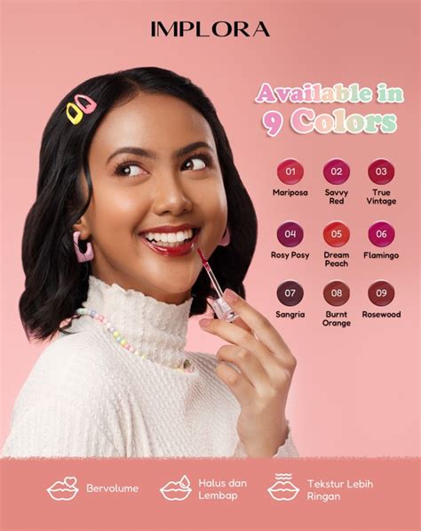 Female Daily Editorial Implora Jelly Tint Lip Tint Lokal Terjangkau