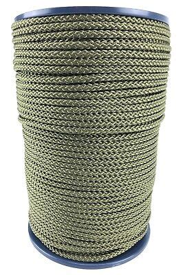 6mm Olive Khaki Braided Polypropylene Poly Rope Cord Paracord