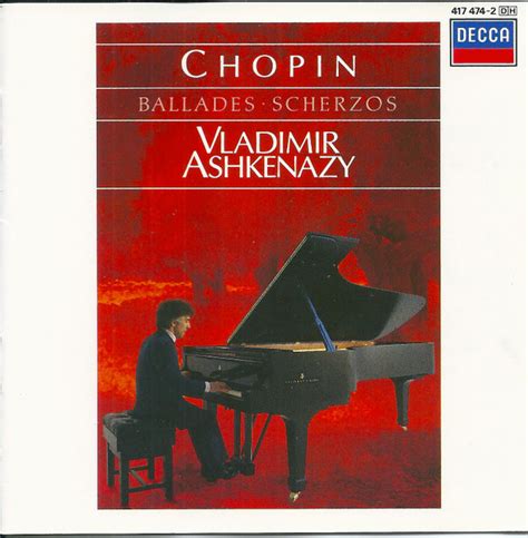 Chopin Vladimir Ashkenazy Ballades Scherzos Cd Discogs