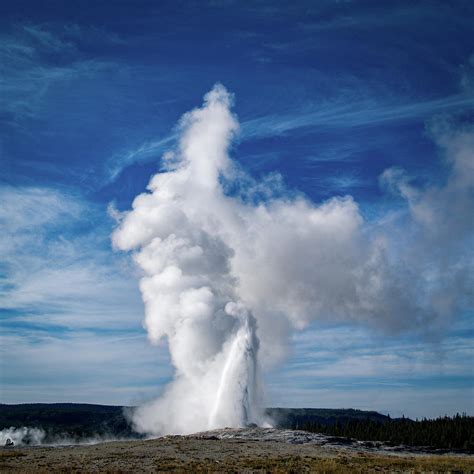 Old Faithful At Yellowstone Photograph By David Choate Pixels