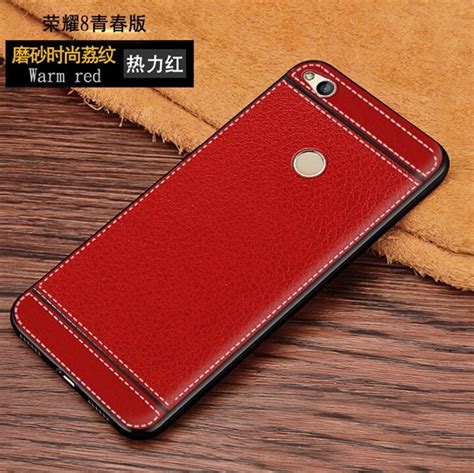 Capa De Silicone Para Huawei Honor Lichia Lichia C Rtex Couro Fosco