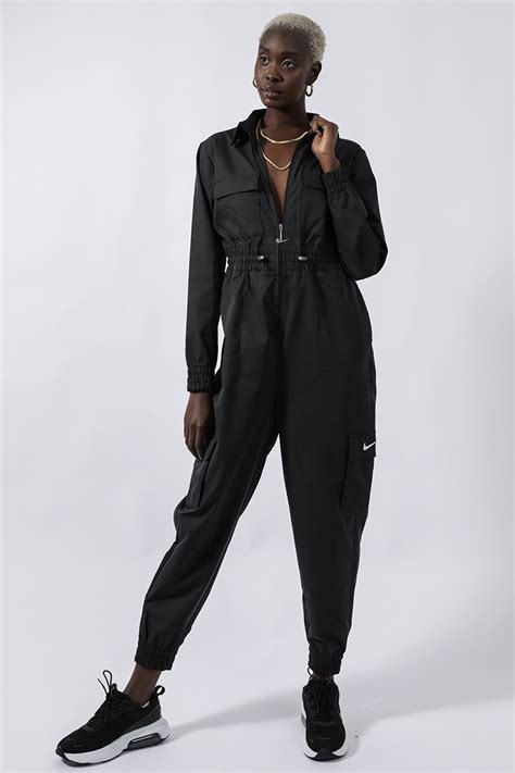 Nike Sportswear Swoosh Utility Jumpsuit Black Stylerunner