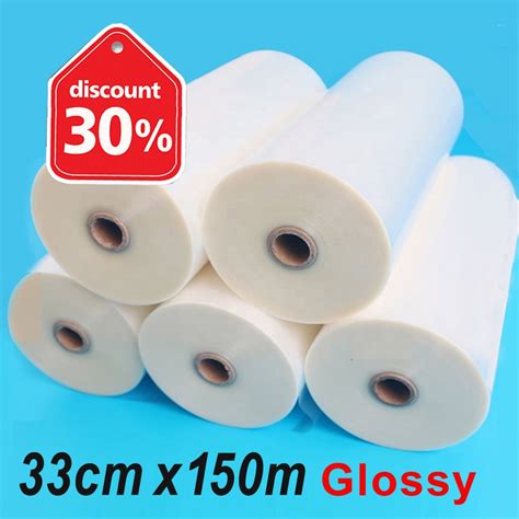 Jual Plastik Laminating Hot Roll Cm X M GLOSSY Bahan Laminasi Panas Thermal Plastic