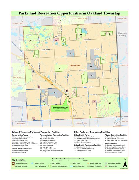 Orion Township Zoning Map - Squaw Valley Trail Map