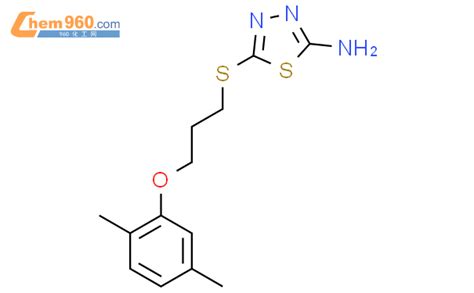 1094737 43 5 5 3 2 5 二甲基苯氧基 丙基 硫 1 3 4 噻二唑 2 胺化学式结构式分子式mol 960化工网