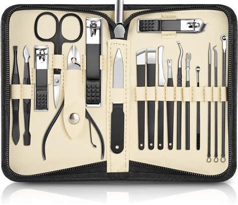 Set Manicure Professionale Pezzi Duaiu Set Tagliaunghie Kit Pedicure