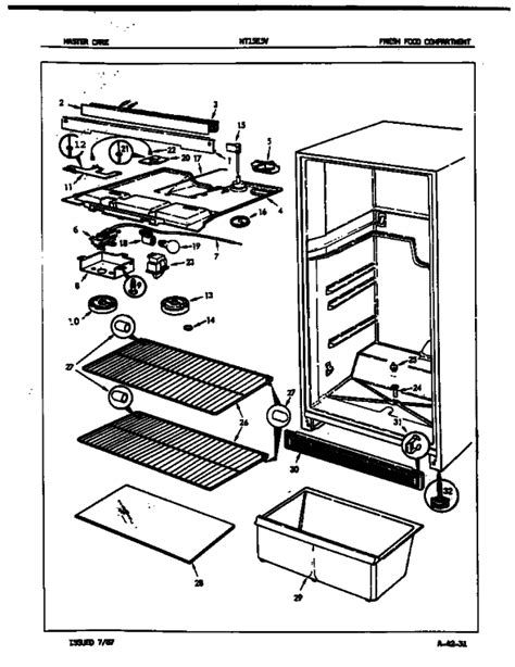 Admiral Nt E V A Atop Mount Refrigerator Partswarehouse