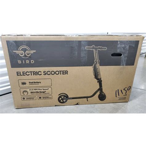 Renewed Bird ES4-800 Electric Scooter-Dual Battery- 28 mile Range-800 ...