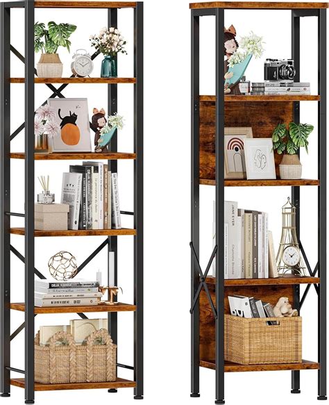 Amazon Furologee Tier Bookshelf And Tier Bookcase With Back