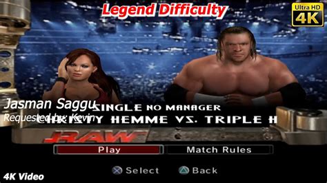 Wwe Smackdown Vs Raw Christy Hemme Vs Triple H Hhh K Video