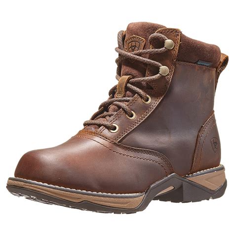 Ariat Womens Anthem Round Toe H2o Lacer Boots Riding Warehouse