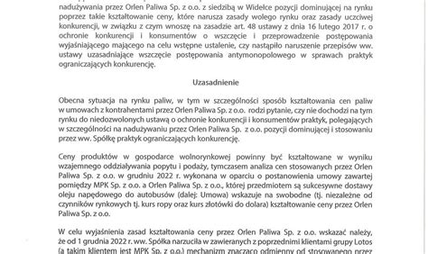 MPK Wrocław wnioskuje o sprawdzenie czy PKN Orlen zawyżał ceny paliw