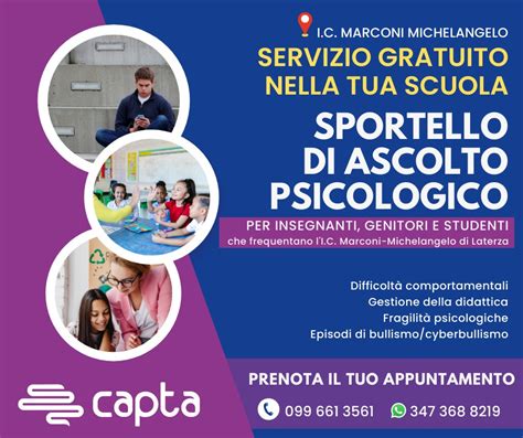 Sportello Scolastico Di Ascolto Psicologico Centro Capta